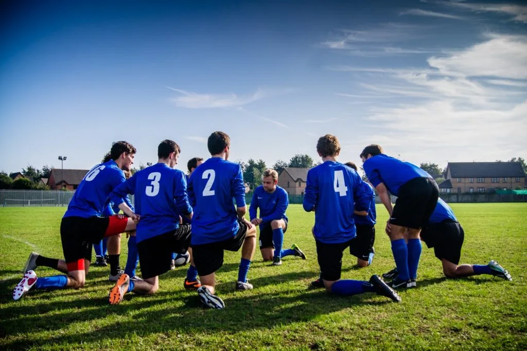 Men’s college soccer match